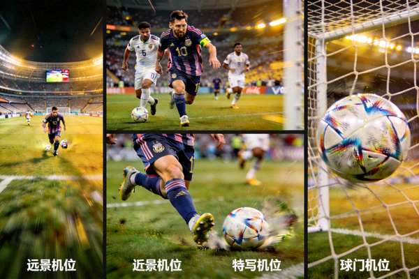 梅西决赛第二个进球多角度回放 - 从不同摄像机位观看进球过程